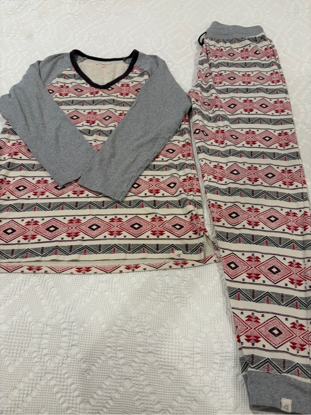 Burt's Bees Women’s  Geo-Print Pajama Set, Size M